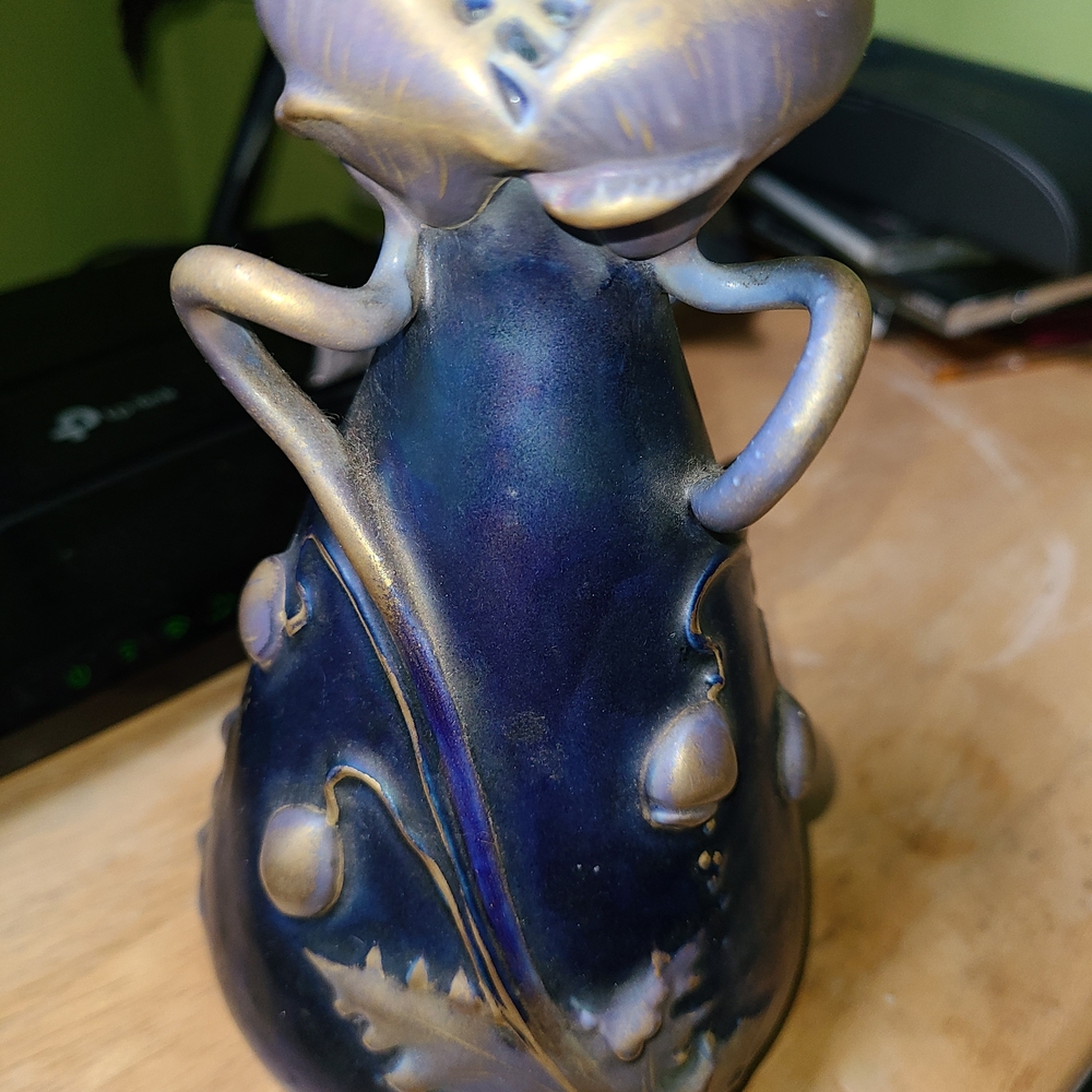 Collector's Amphora Turn Teplitz Vase